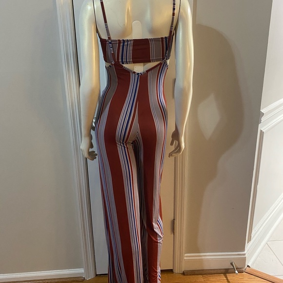 Stripes Out Overall Pant Set - Multi - Picture 2 of 2